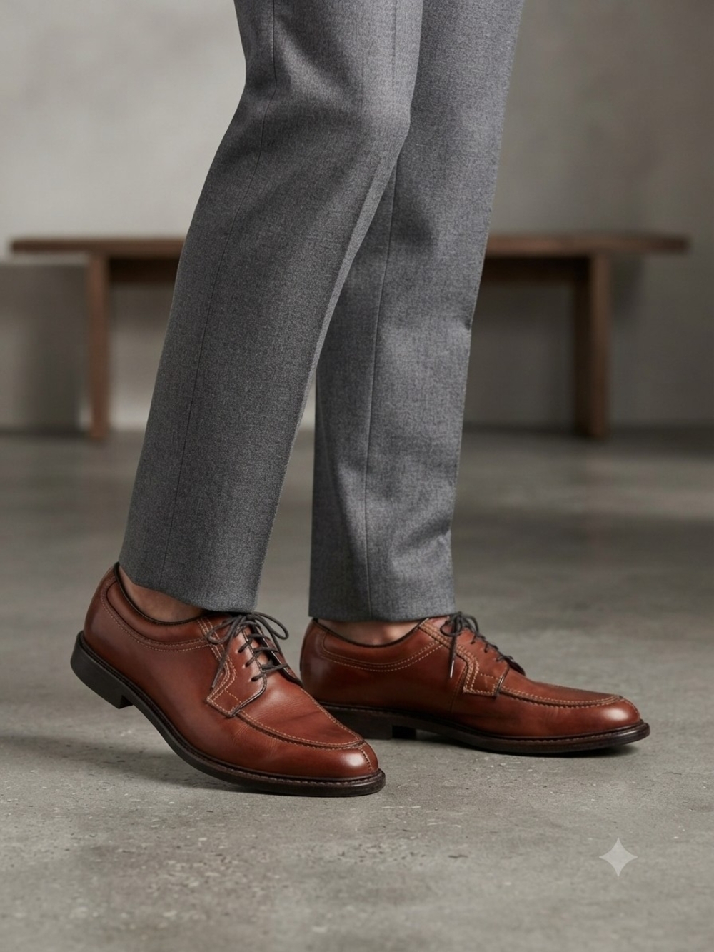 Allen Edmonds Leather Split Toe Derby Shoe Size 10